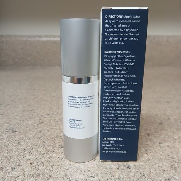MiamiMD Miami MD Dark Spot Corrector for Face & Hands 1 oz / 30 mL - New in Box - Picture 4 of 4